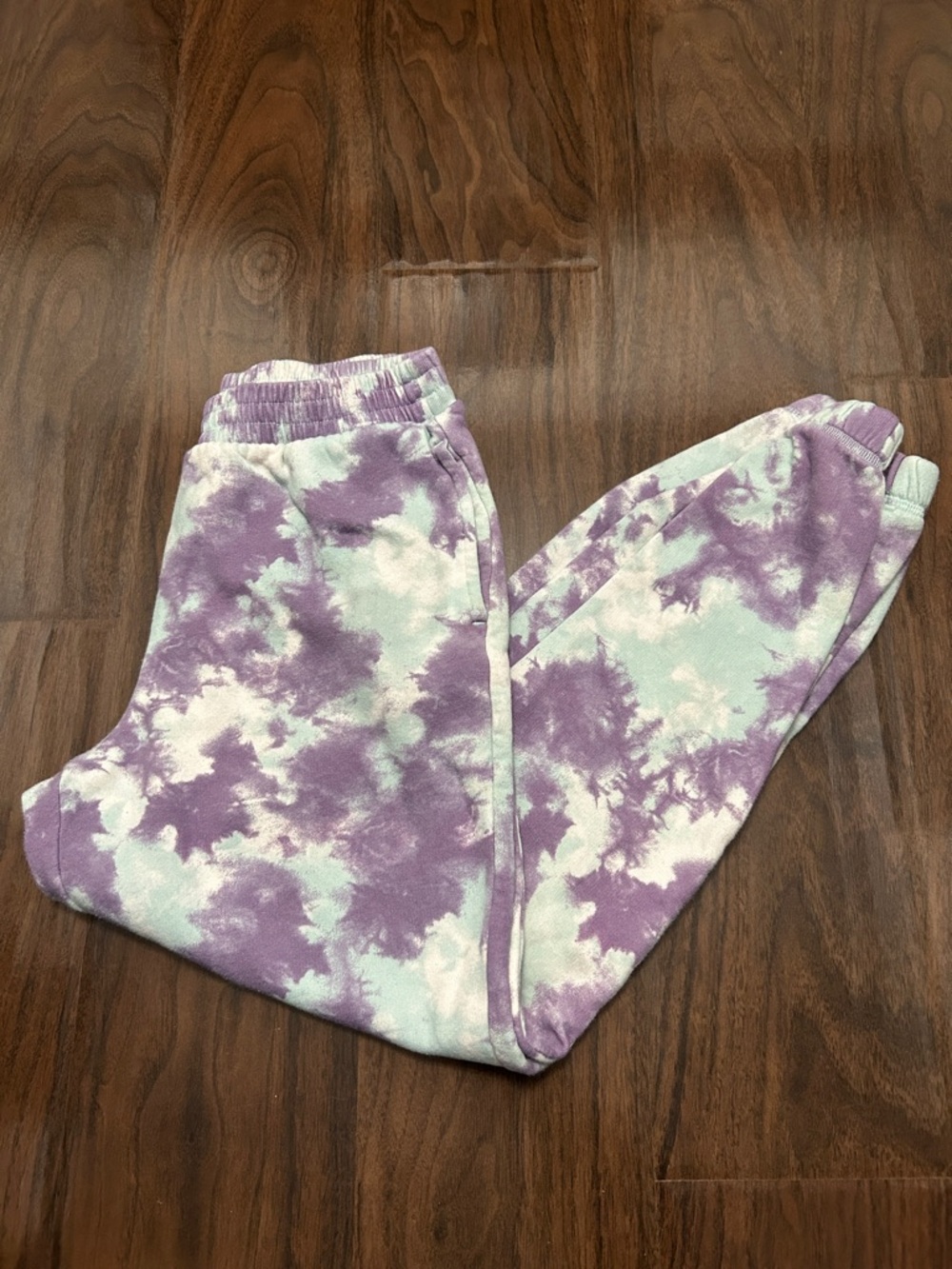 art class Purple & Mint Tie-Dye Jogger Pants Youth